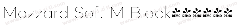 Mazzard Soft M Black字体转换